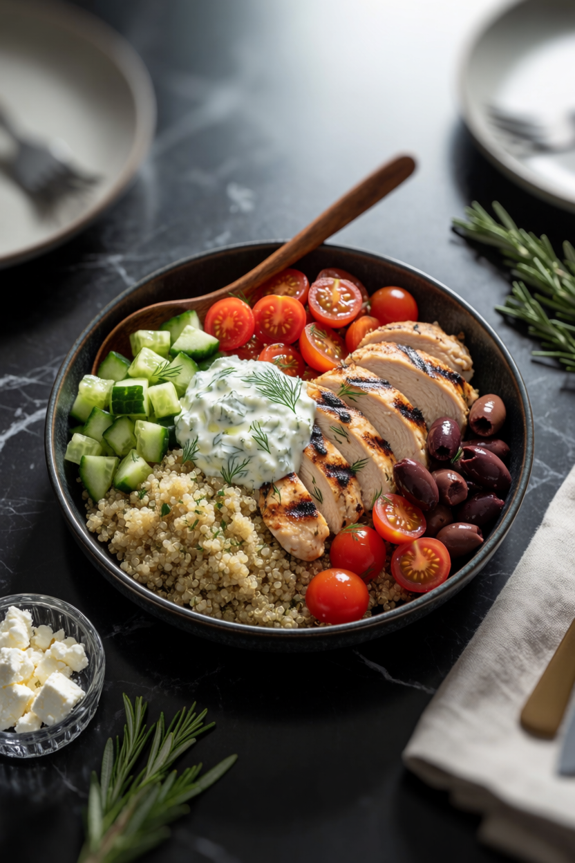 Greek Chicken Bowls