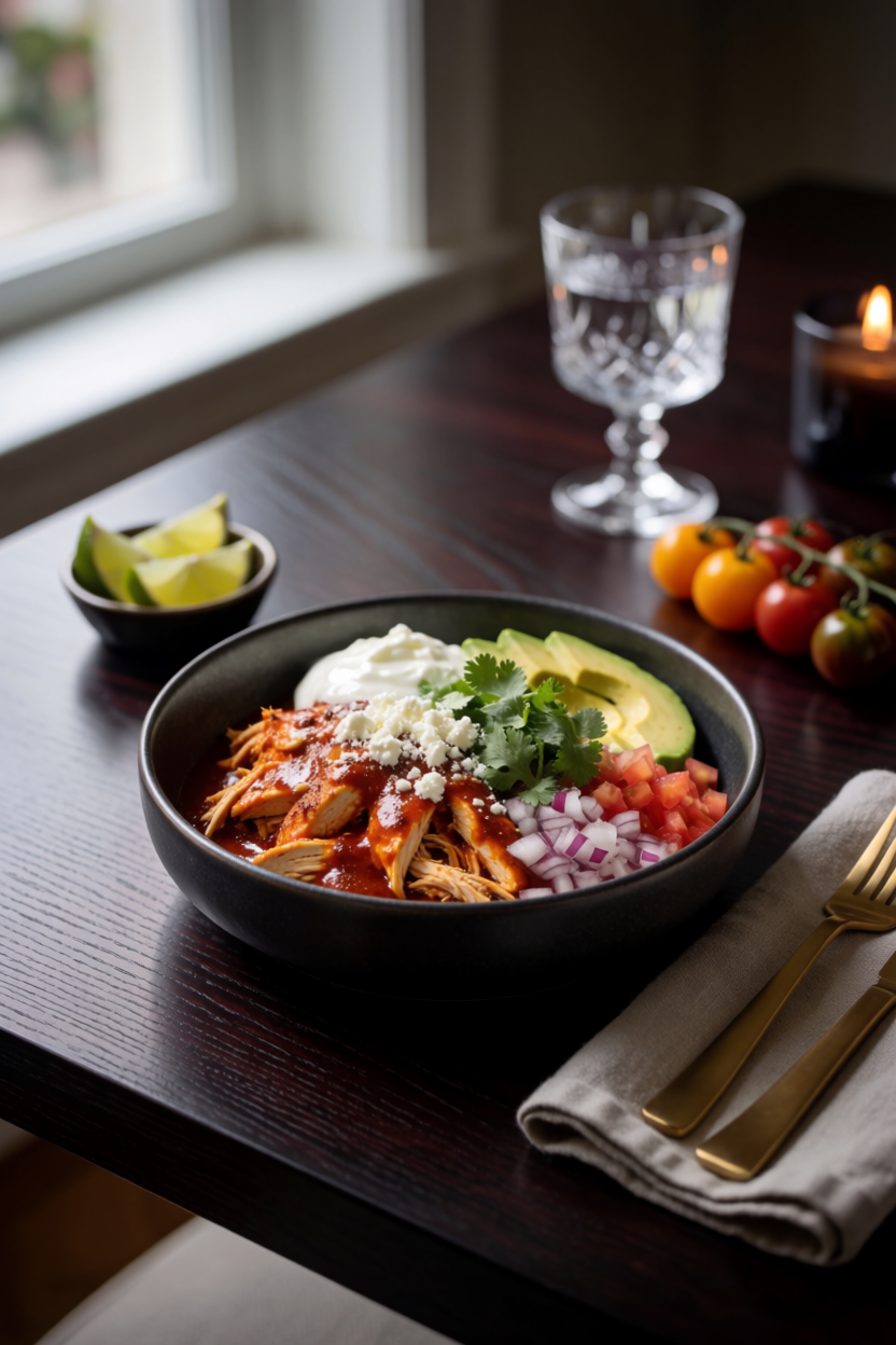 High-Protein Chicken Enchilada Bowls