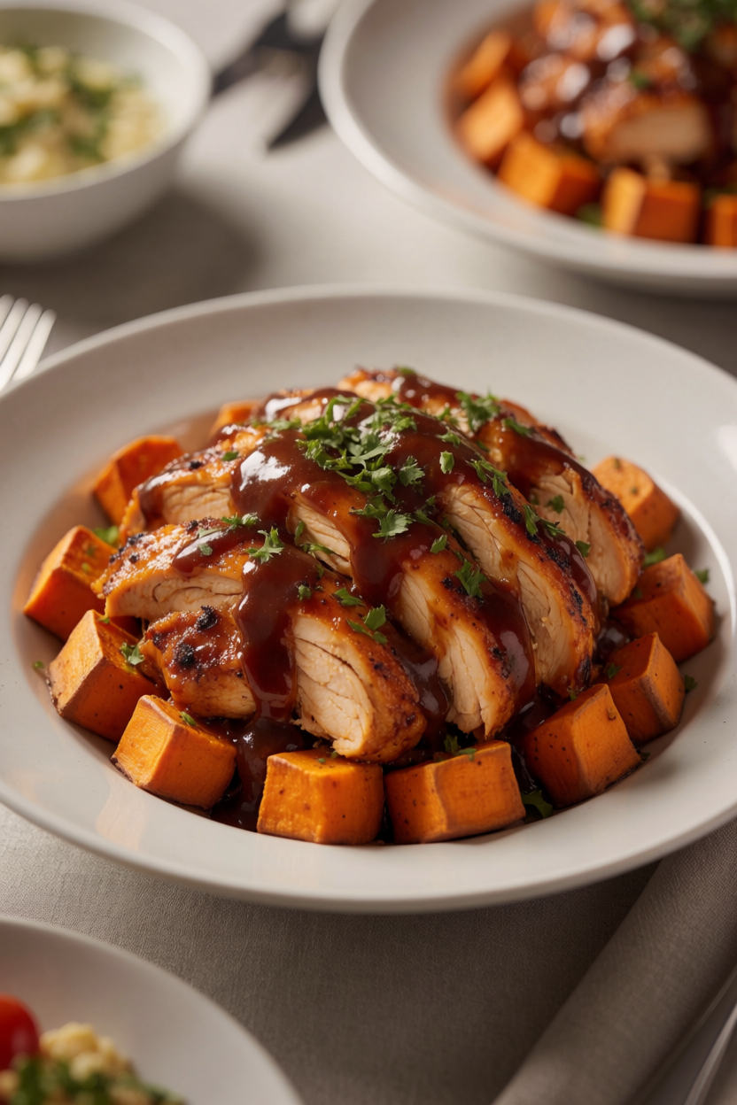 BBQ Chicken Sweet Potato Bowl