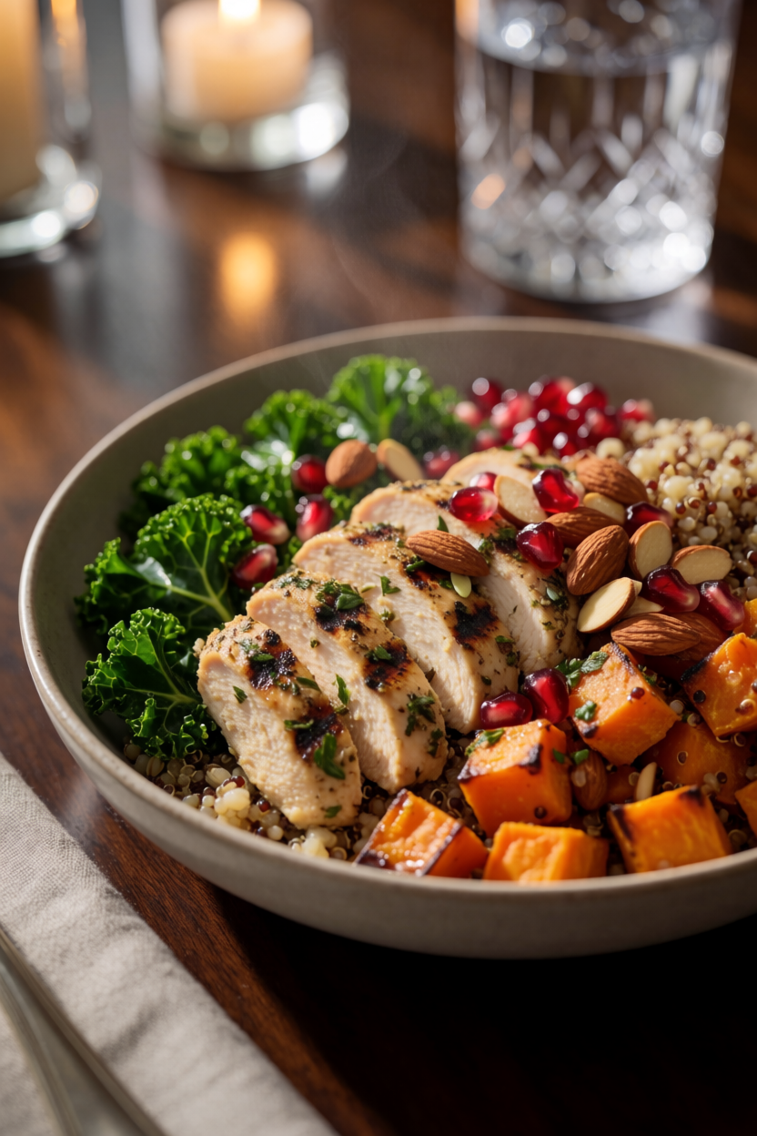 Grilled Chicken & Sweet Potato Bowl