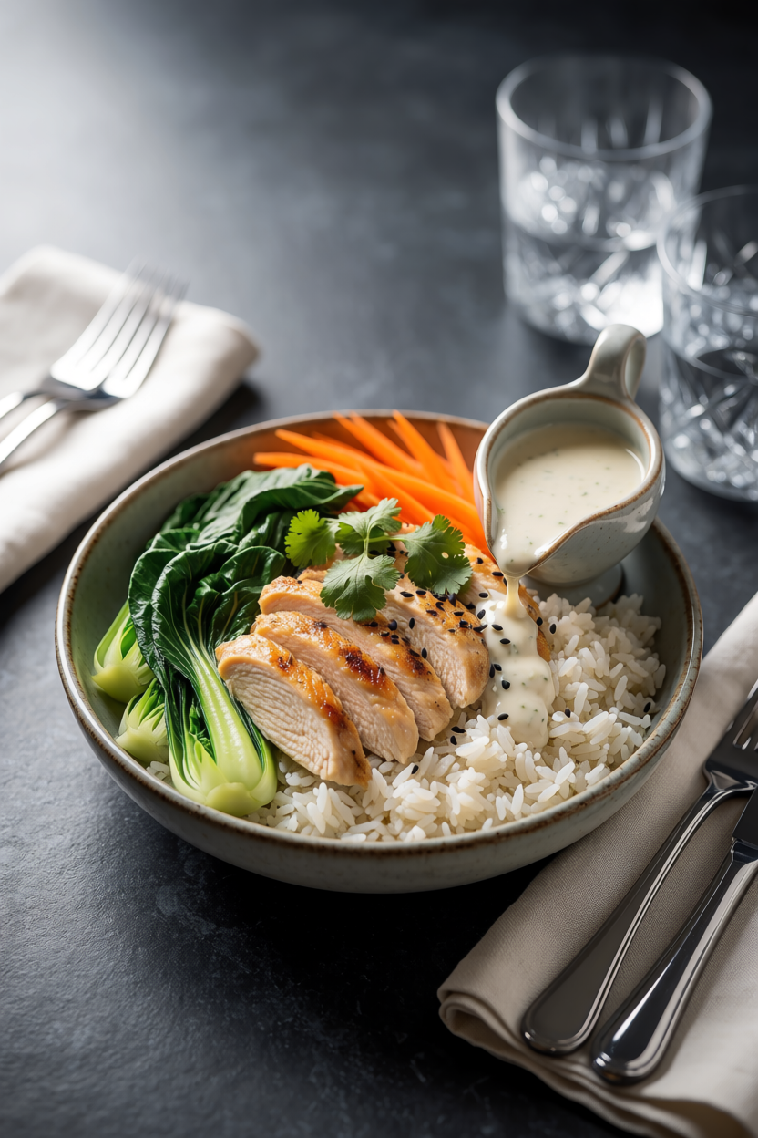 Weeknight Coconut Rice Bowl With Tender Chicken